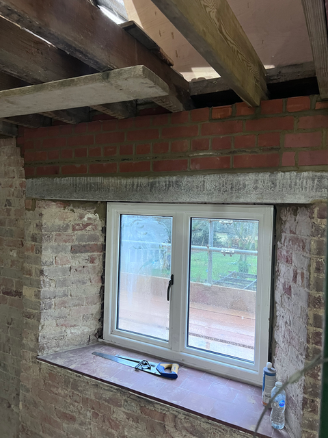 Structural opening in progress