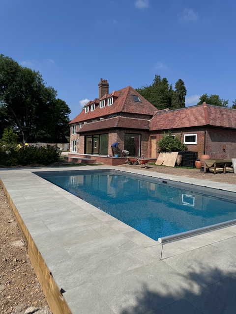 Completed garden works