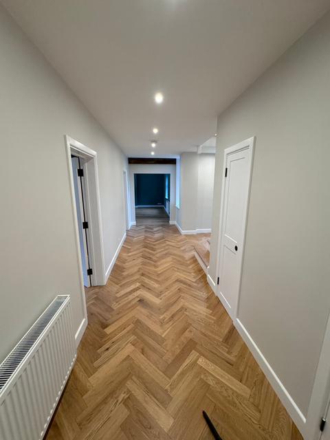 Finished interior