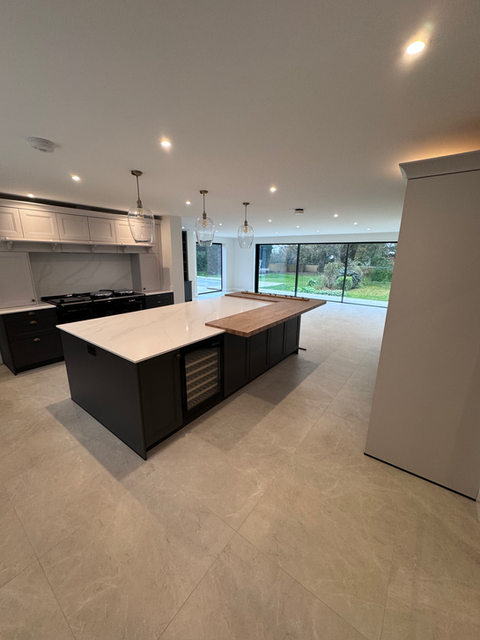 Kitchen and family space