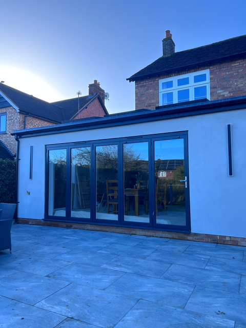 Completed rear extension